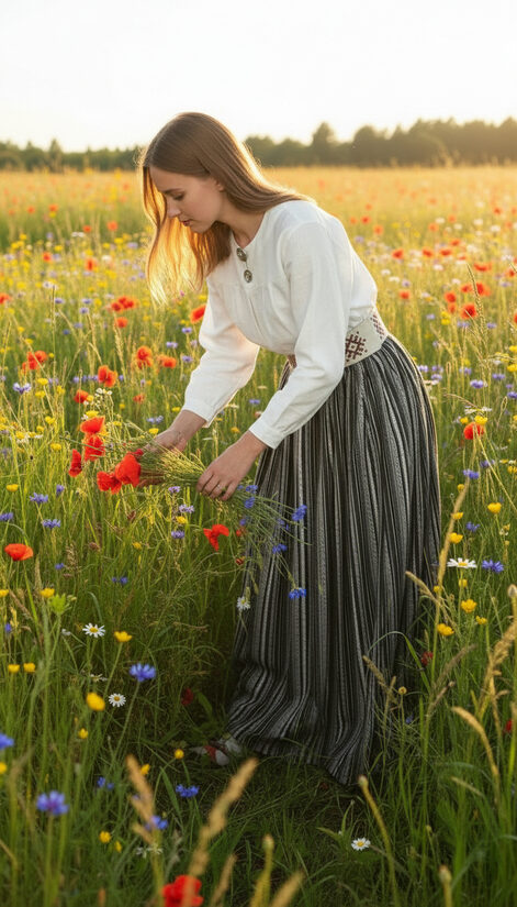 Stilizēti tautiskie svārki, 